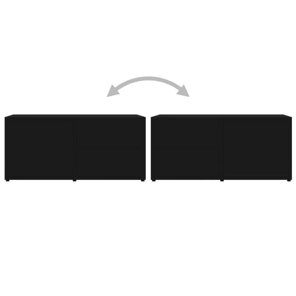 TV-taso musta 80x34x36 cm tekninen puu - TV-taso - TV-tasot - Home & Living