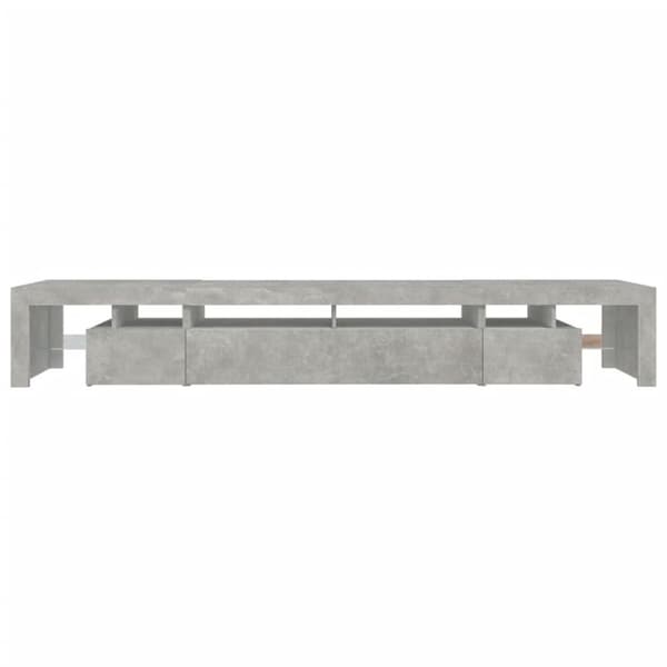 TV-taso LED-valoilla betoninharmaa 260x36,5x40 cm - TV-taso - TV-taso - Home & Living