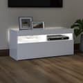 Miniatyrbillede 4 af 11: Tv-skab med LED-lys 90x35x40 cm hvid - Tv-skab - Tv-skabe - Home & Living