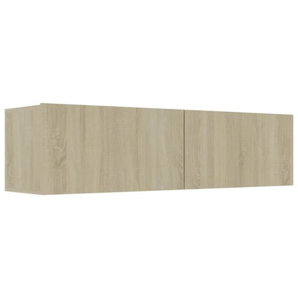 TV-bänk sonoma-ek 120x30x30 cm konstruerat trä - Tv-bänk - Tv-bänkar - Home & Living