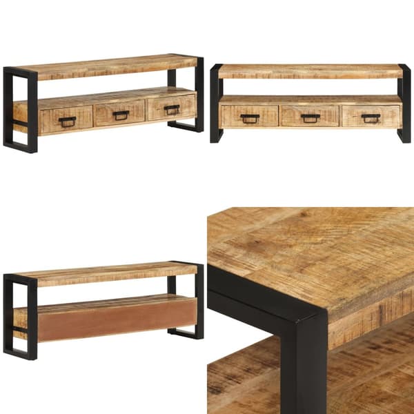 Tv-bänk 120x30x45 cm massivt mangoträ - TV-bänk - TV-bänkar - Home & Living