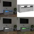Miniatyrbild 1 av 11: TV-bänk med LED-belysning betonggrå 90x35x40 cm - Tv-bänk - Tv-bänkar - Home & Living