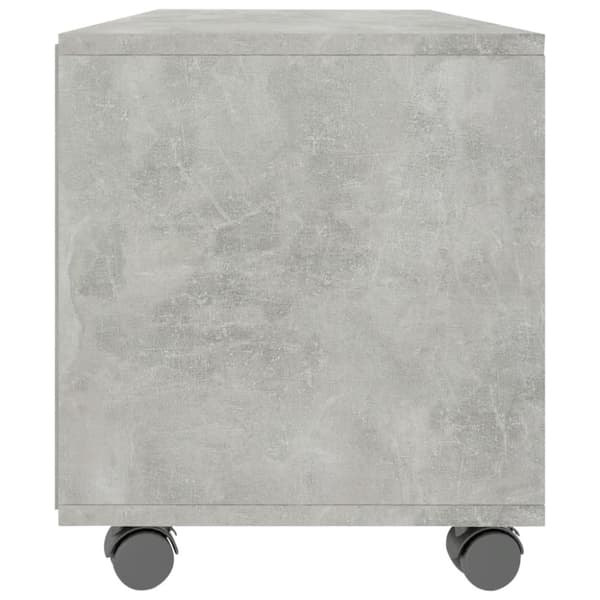 Tv-bord med hjul 90x35x35 cm konstrueret træ betongrå - Tv-skab - Tv-skabe - Home & Living