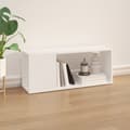 Miniatyrbillede 4 af 8: Tv-bord 80x24x32 cm konstrueret træ hvid - Tv-skab - Tv-skabe - Home & Living