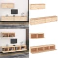Miniatyrbillede 1 af 11: Tv-skabe 3 dele massivt fyrretræ - Tv-skab - Tv-skabe - Home & Living