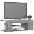 Miniatyrbild 8 av 11: TV-bänk med LED-belysning grå sonama 90x39x30 cm - TV-bänk - TV-bänkar - Home & Living