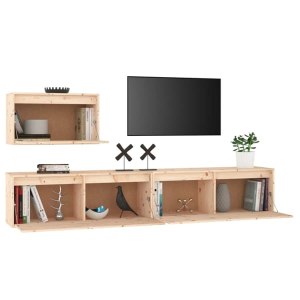 TV-tasot 3 kpl täysi mänty - TV-taso - TV-tasot - Home & Living