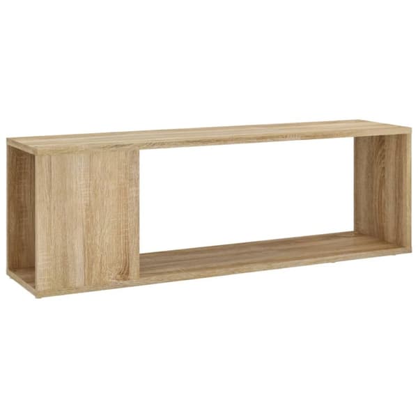 Tv-bänk sonoma-ek 100x24x32 cm konstruerat trä - Väggskåp - Tv-skåp - Home & Living