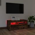 Pikkukuva 6 / 11: TV-taso LED-valoilla savutammi 90x35x40 cm - TV-taso - TV-taso - Home & Living