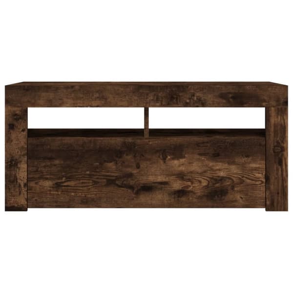 TV-taso LED-valoilla savutammi 90x35x40 cm - TV-taso - TV-taso - Home & Living