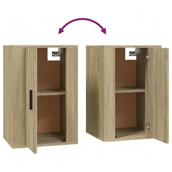 Væghængte tv-skabe 2 stk. 40x34,5x60 cm sonoma-eg - Væghængt Tv-skab - Væghængte Tv-skabe - Home & Living