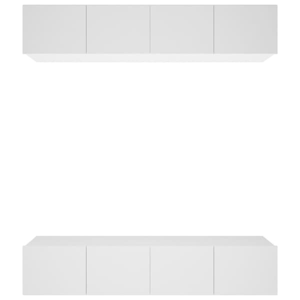 Tv-skabe 4 stk. 80x30x30 cm konstrueret træ hvid - Tv-skab - Tv-skabe - Home & Living