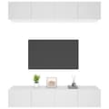 Miniatyrbillede 5 af 11: Tv-skabe 4 stk. 80x30x30 cm konstrueret træ hvid - Tv-skab - Tv-skabe - Home & Living