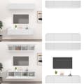 Miniatyrbillede 1 af 11: Tv-skabe 4 stk. 80x30x30 cm konstrueret træ hvid - Tv-skab - Tv-skabe - Home & Living