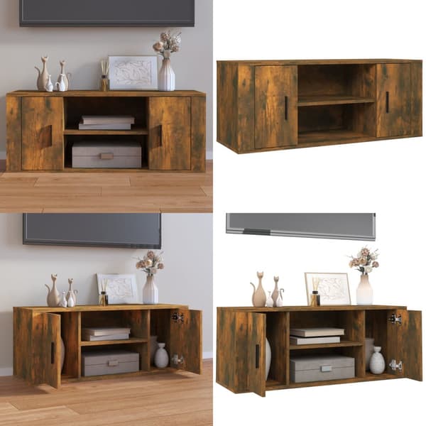 TV-taso savutammi 100x35x40 cm tekninen puu - TV-taso - TV-taso - Home & Living