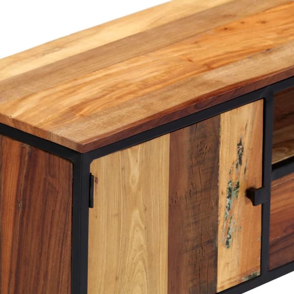 Tv-skab 120x30x40 cm massivt genbrugstræ og stål - Tv-skab - Tv-skabe - Home & Living