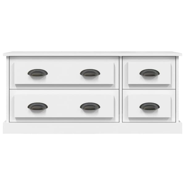 Tv-bord 100x35,5x45 cm konstrueret træ hvid - Tv-skab - Tv-skabe - Home & Living