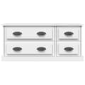 Miniatyrbillede 7 af 11: Tv-bord 100x35,5x45 cm konstrueret træ hvid - Tv-skab - Tv-skabe - Home & Living
