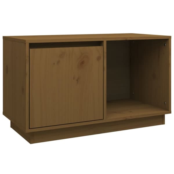 Tv-bänk honungsbrun 74x35x44 cm massiv furu - TV-bänk - TV-bänkar - Home & Living