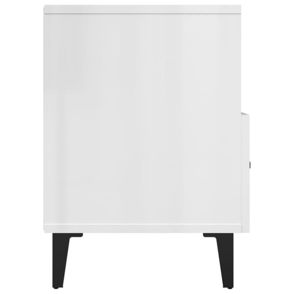 TV-taso korkeakiilto valkoinen 80x36x50 cm tekninen puu - TV-taso - TV-taso - Home & Living