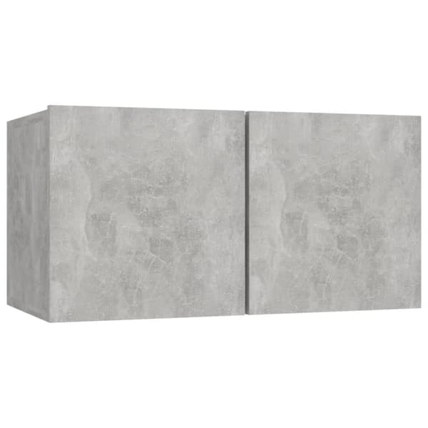 Væghængte tv-skabe 3 stk. 60x30x30 cm betongrå - Tv-skab - Tv-skabe - Home & Living