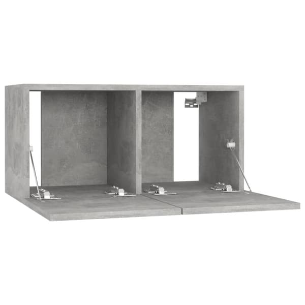Væghængte tv-skabe 3 stk. 60x30x30 cm betongrå - Tv-skab - Tv-skabe - Home & Living