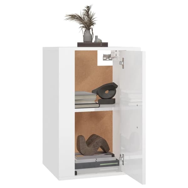 Seinäkiinnitettävät TV-tasot 2kpl kork.kiilto valk 40x34,5x60cm - Seinäkiinnitettävä TV-taso - Seinäkiinnitettävät TV-tasot - Home & Living