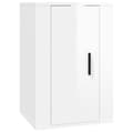Pikkukuva 6 / 11: Seinäkiinnitettävät TV-tasot 2kpl kork.kiilto valk 40x34,5x60cm - Seinäkiinnitettävä TV-taso - Seinäkiinnitettävät TV-tasot - Home & Living