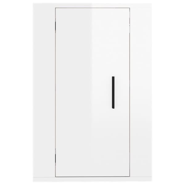 Seinäkiinnitettävät TV-tasot 2kpl kork.kiilto valk 40x34,5x60cm - Seinäkiinnitettävä TV-taso - Seinäkiinnitettävät TV-tasot - Home & Living