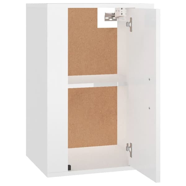 Seinäkiinnitettävät TV-tasot 2kpl kork.kiilto valk 40x34,5x60cm - Seinäkiinnitettävä TV-taso - Seinäkiinnitettävät TV-tasot - Home & Living