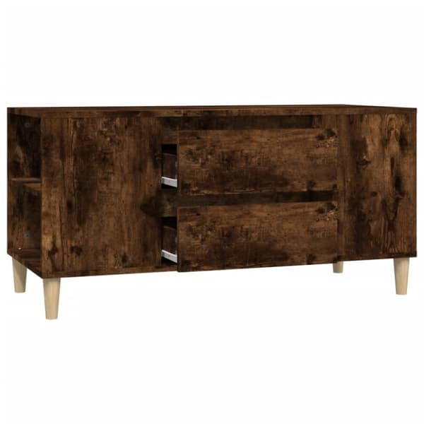 Tv-bord 102x44,5x50 cm konstrueret træ røget egetræ - Tv-skab - Tv-skabe - Home & Living