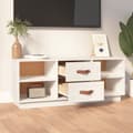 Pikkukuva 4 / 11: TV-taso valkoinen 100x34x40 cm täysi mänty - TV-taso - TV-taso - Home & Living