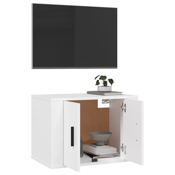Væghængt tv-skab 57x34,5x40 cm hvid - Væghængt Tv-skab - Væghængte Tv-skabe - Home & Living