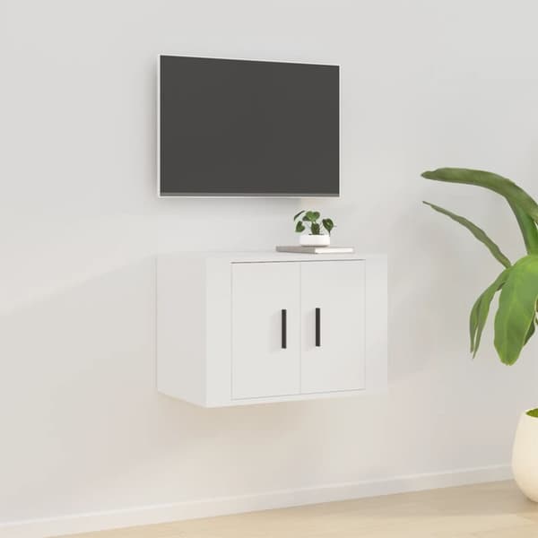 Væghængt tv-skab 57x34,5x40 cm hvid - Væghængt Tv-skab - Væghængte Tv-skabe - Home & Living