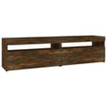 Pikkukuva 3 / 11: TV-taso LED-valoilla 2 kpl savutammi 75x35x40 cm - TV-taso - TV-taso - Home & Living
