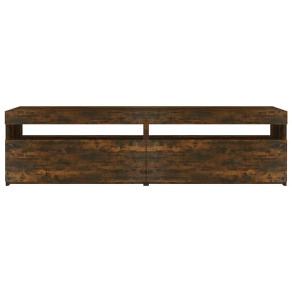 TV-taso LED-valoilla 2 kpl savutammi 75x35x40 cm - TV-taso - TV-taso - Home & Living
