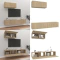 Miniatyrbillede 1 af 8: Tv-skabssæt 3 dele konstrueret træ sonoma-eg - Tv-skab - Tv-skabe - Home & Living