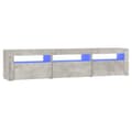 Pikkukuva 3 / 11: TV-taso LED-valoilla betoninharmaa 180x35x40 cm - TV-taso - TV-taso - Home & Living
