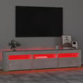 Pikkukuva 6 / 11: TV-taso LED-valoilla betoninharmaa 180x35x40 cm - TV-taso - TV-taso - Home & Living