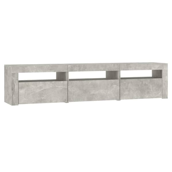 TV-taso LED-valoilla betoninharmaa 180x35x40 cm - TV-taso - TV-taso - Home & Living