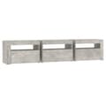 Pikkukuva 9 / 11: TV-taso LED-valoilla betoninharmaa 180x35x40 cm - TV-taso - TV-taso - Home & Living