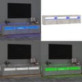 Pikkukuva 1 / 11: TV-taso LED-valoilla betoninharmaa 180x35x40 cm - TV-taso - TV-taso - Home & Living