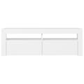 Miniatyrbillede 9 af 11: Tv-skab med LED-lys 120x35x40 cm hvid - Tv-skab - Tv-skabe - Home & Living