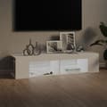 Pikkukuva 4 / 11: TV-taso LED-valoilla valkoinen 135x39x30 cm - TV-taso - TV-tasot - Home & Living