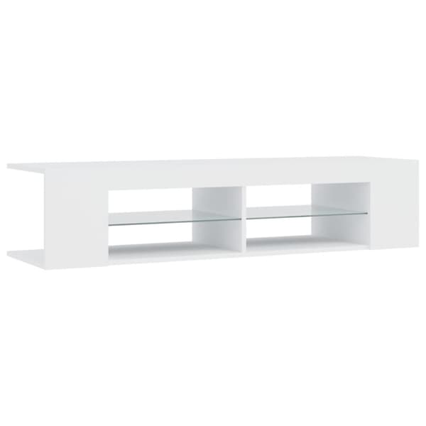 TV-taso LED-valoilla valkoinen 135x39x30 cm - TV-taso - TV-tasot - Home & Living