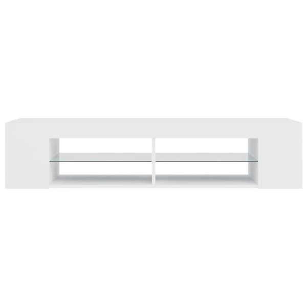 TV-taso LED-valoilla valkoinen 135x39x30 cm - TV-taso - TV-tasot - Home & Living