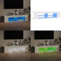 Pikkukuva 1 / 11: TV-taso LED-valoilla valkoinen 135x39x30 cm - TV-taso - TV-tasot - Home & Living