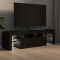 Miniatyrbild 5 av 11: Tv-bänk med LED-belysning svart 140x36,5x40 cm - TV-bänk - TV-bänkar - Home & Living