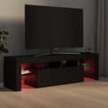 Miniatyrbild 7 av 11: Tv-bänk med LED-belysning svart 140x36,5x40 cm - TV-bänk - TV-bänkar - Home & Living