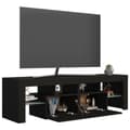 Miniatyrbild 8 av 11: Tv-bänk med LED-belysning svart 140x36,5x40 cm - TV-bänk - TV-bänkar - Home & Living
